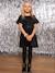 Girl's sequin Christmas dress, mother-daughter capsule black 