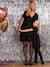 Girl's sequin Christmas dress, mother-daughter capsule black 