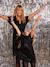 Girl's sequin Christmas dress, mother-daughter capsule black 