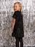 Girl's sequin Christmas dress, mother-daughter capsule black 