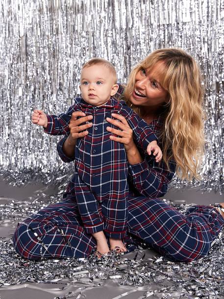 Flannel pyjamas for women - ENVIE DE FRAISE Christmas family capsule bordeaux red 