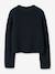 Girls' cotton pyjamas navy blue 