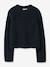 Girls' cotton pyjamas navy blue 