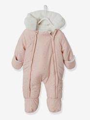 Baby-Pramsuit with Full-Length Double Opening, for Babies