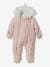 Pramsuit with Full-Length Double Opening, for Babies Pink/Print 