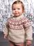 Baby Christmas jacquard jumper family capsule ecru 