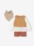 Set of 3 baby items: 2-in-1 jumper + short + scarf terracotta 