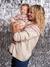 Baby Christmas jacquard jumper family capsule ecru 