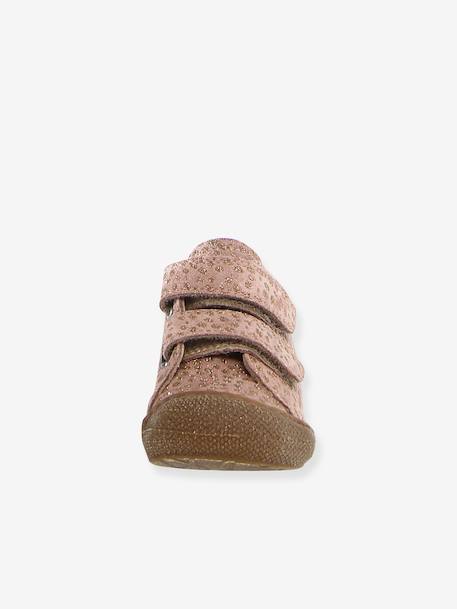 NATURINO® suede pony print baby shoes black+brown+pale pink 