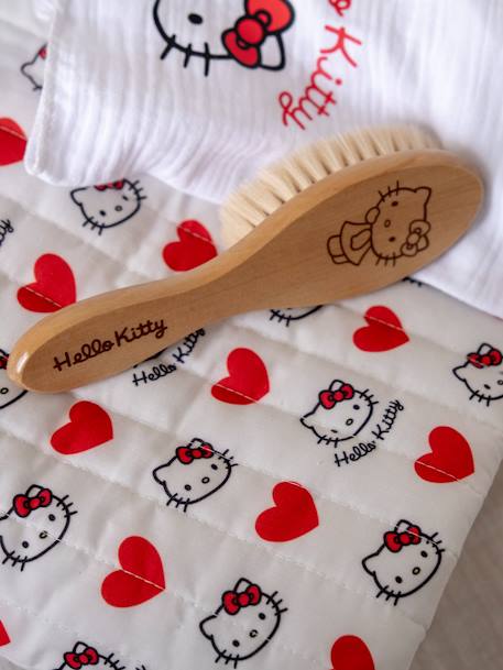 HELLO KITTY wooden baby brush brown 