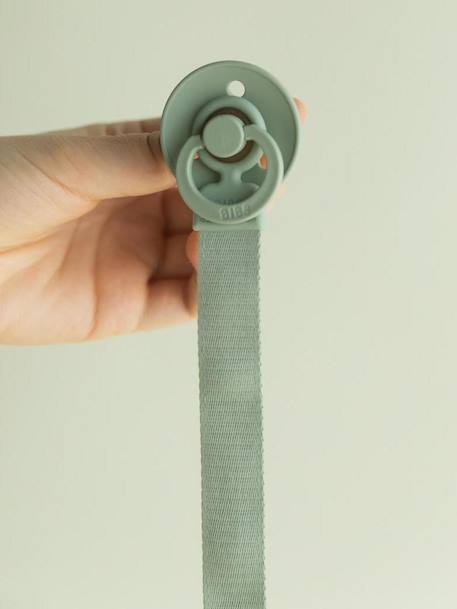 Soother clip Loop green+rose+white 