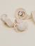 Soother clip Loop green+rose+white 