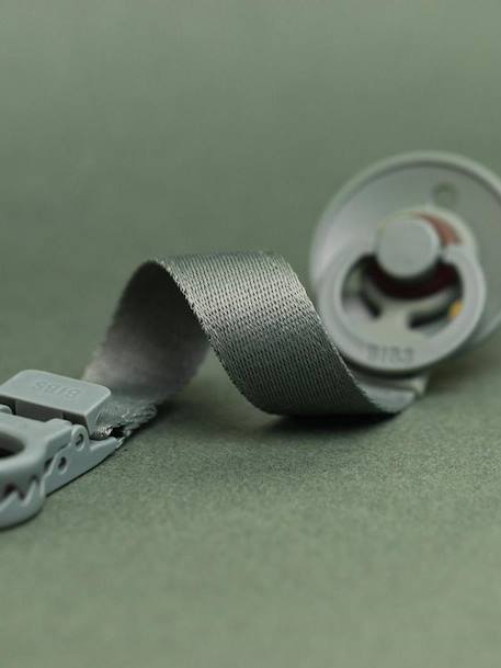 Soother clip Loop green+rose+white 