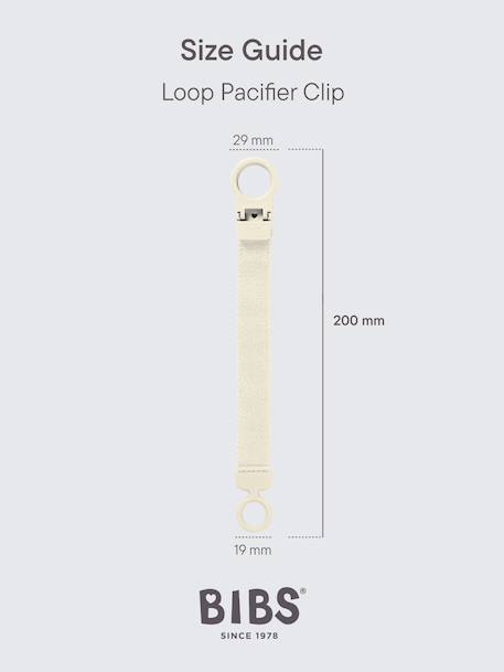 Soother clip Loop green+rose+white 