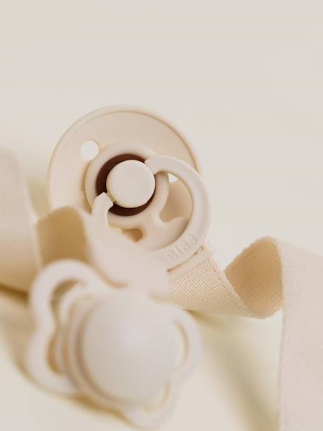 Soother clip Loop green+rose+white 