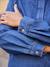 Smock-Style Denim Blouse for Women, Family Capsule Collection double stone 