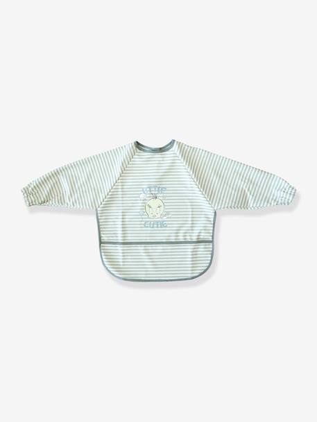 Apron bib for babies Tweety LONEY TUNES striped grey 