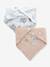Pack of 2 Tom and Jerry LONEY TUNES bandana bibs for babies in cotton muslin squares beige 