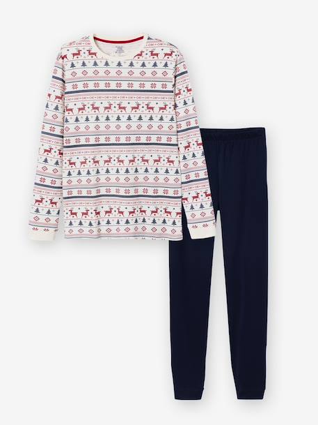 Christmas family men's 2-piece pyjamas night blue 