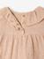 Starry Muslin Dress for Babies sand beige 