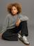 Fluffy Knit Christmas Jumper with Silvery Effect for Girls, JONEN silver 