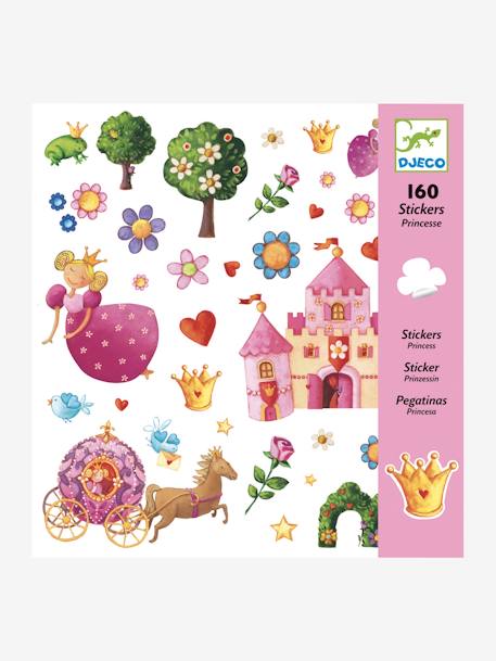 160 Princess Stickers, by DJECO Multi 