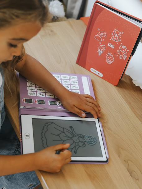 KIDYWOLF mini Kidydraw drawing tablet fir green+rose+violet+yellow 