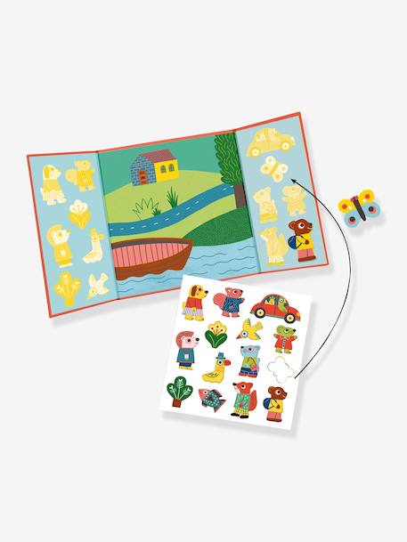 DJECO repositionable stickers red+yellow 