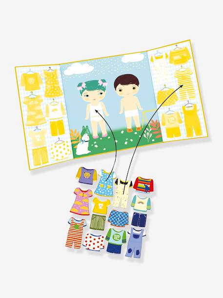 DJECO repositionable stickers red+yellow 