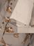 Heart print waterproof windcheater jacket Mismou KONGES SLOJD grey+rose 