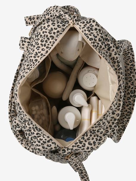 JOIOSA cotton muslin changing bag bronze+ecru+night blue+printed beige 
