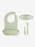 Mealtime set green+rose 