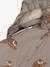 Heart print waterproof windcheater jacket Mismou KONGES SLOJD grey+rose 