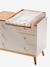 Changing table compatible with 42 and 52 cm deep chests of drawers wood 