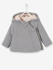 Fabric Coat with Hood, Lined & Padded, for Baby Girls