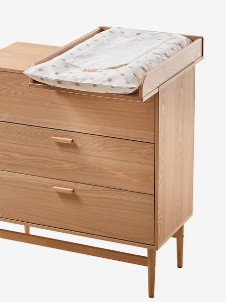 Changing table compatible with 42 and 52 cm deep chests of drawers wood 