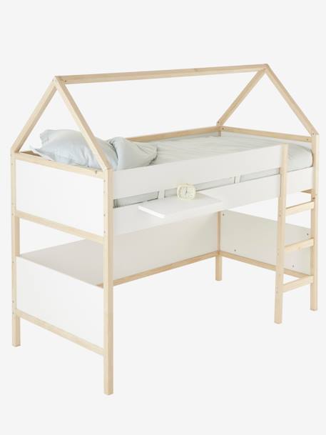 Suspended Shelf-Bedside Table White 