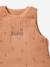 Customisable summer baby sleeping bag in organic cotton muslin cloth, JUNGLE printed brown 