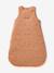 Customisable summer baby sleeping bag in organic cotton muslin cloth, JUNGLE printed brown 
