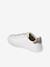 Synthetic Trainers for Girls printed white 
