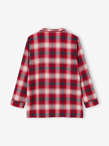 Women's flannel pyjamas, Christmas capsule chequered red 