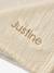 Blanket in Cotton Gauze & Faux Fur beige 