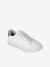 Synthetic Trainers for Girls printed white 