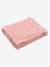 Children's Blanket with Gold Hearts Light Pink/Print+White 