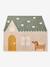 House-shaped rug sandy beige 