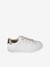 Synthetic Trainers with Laces, for Girls printed white 
