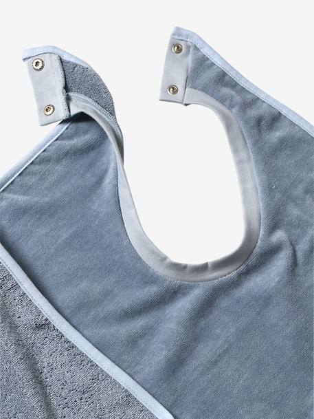 Apron Baby Bath Cape for Parent/Baby cappuccino+grey blue+ochre+terracotta 