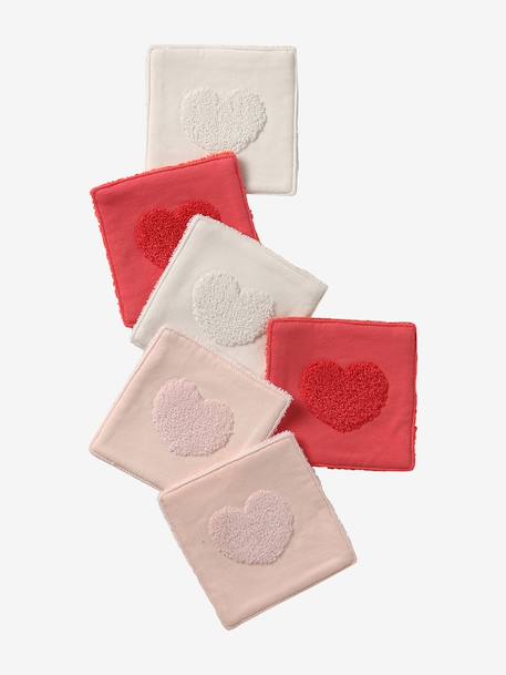 Pack of 6 sponge wipes ecru 