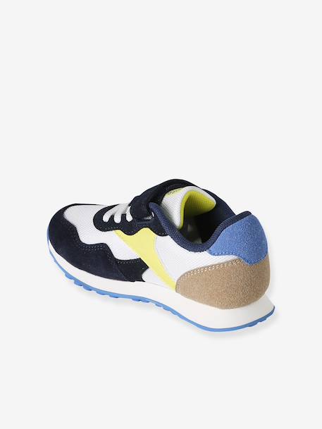 Trainers with Hook-&-Loop Fasteners & Elasticated Laces for Boys set blue 