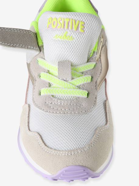 Trainers with Hook-&-Loop Fasteners & Elasticated Laces set pink 